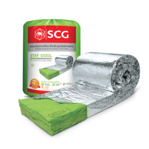 ฉนวนกันความร้อน เอสซีจี รุ่น STAY COOL 150 มม. พรีเมี่ยม ความหนาแน่น 12 กก.ต่อลบ.ม.